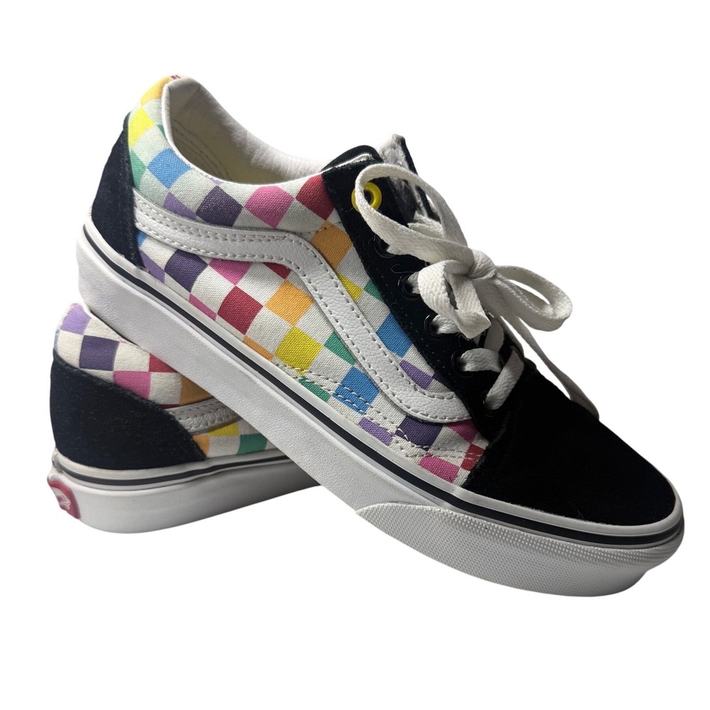 Vans Old Skool Rainbow Checkerboard Sneakers